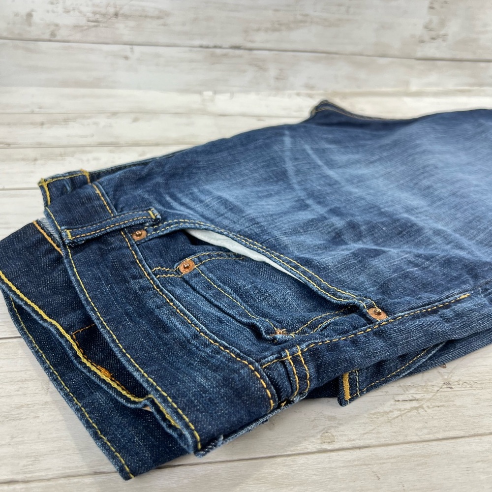 Levi Strauss & Co. 505 Regular Fit Jeans W34 L36 Blue Denim Men’s 100% Cotton - Picture 7 of 11